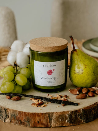 Bougie Chardonnay + décoration