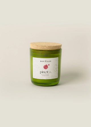 bougie pinot background neutre