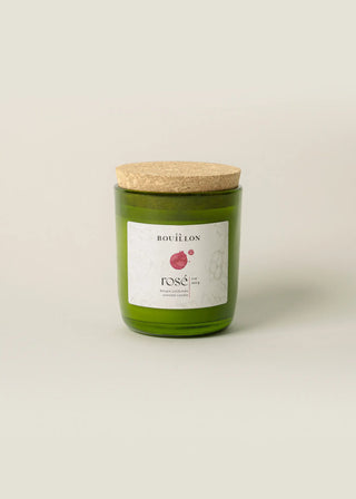 Bougie rosé fond clair